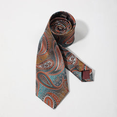 Men's Ethnic Style Cashew Flower Pattern Necktie