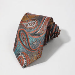 Men's Ethnic Style Cashew Flower Pattern Necktie