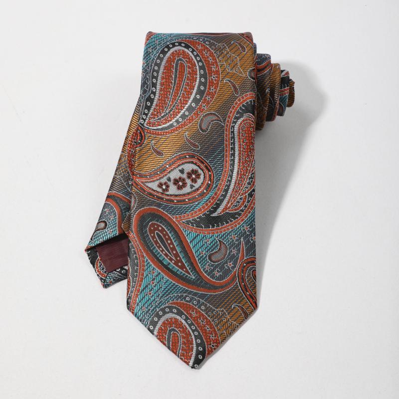 Men's Ethnic Style Cashew Flower Pattern Necktie