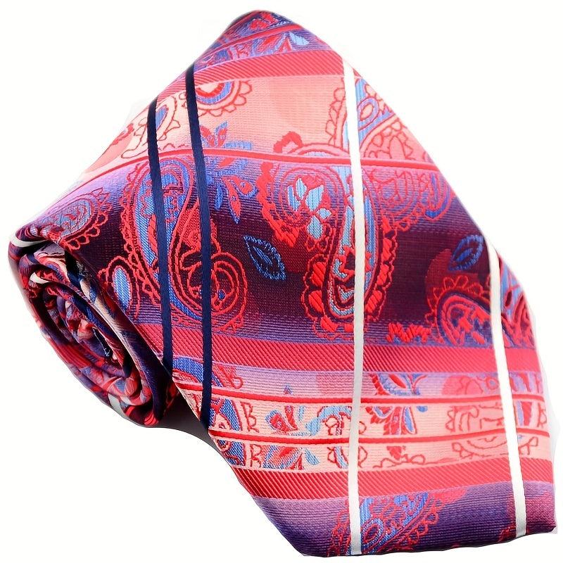 Classic Striped Plaid Paisley Jacquard Men's Tie Necktie
