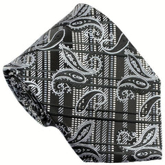 Classic Striped Plaid Paisley Jacquard Men's Tie Necktie