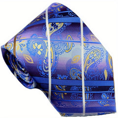 Classic Striped Plaid Paisley Jacquard Men's Tie Necktie