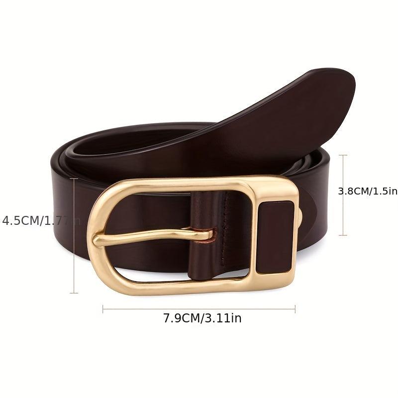 Men's Leather Belt Pin Buckle Casual Business Pants Belt