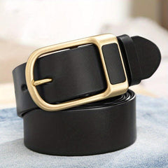 Men's Leather Belt Pin Buckle Casual Business Pants Belt