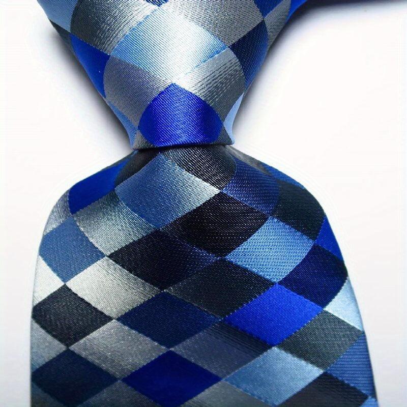 Men's Plaid Jacquard Woven Tie