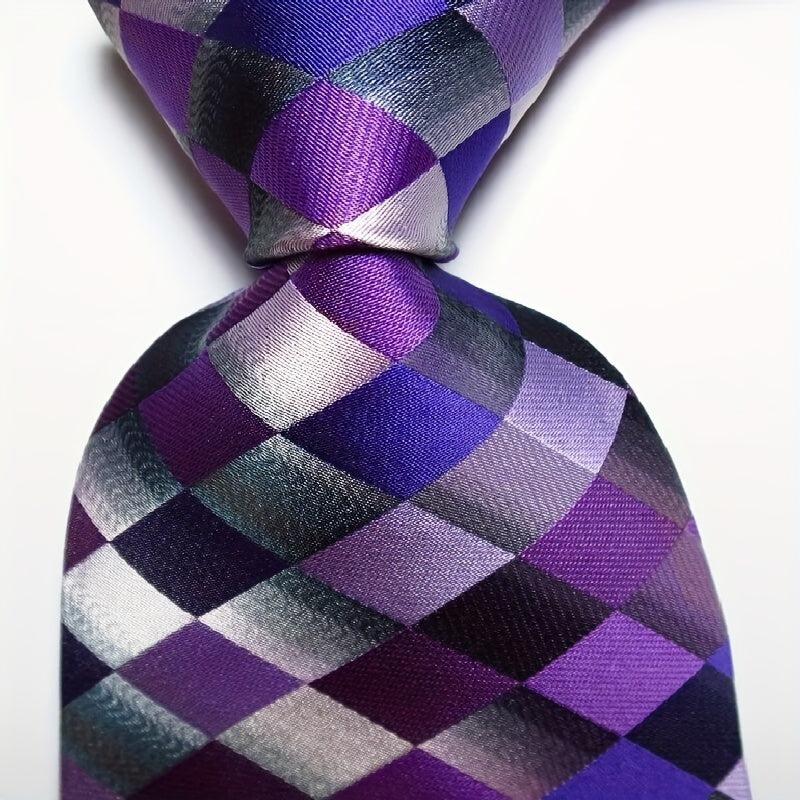 Men's Plaid Jacquard Woven Tie