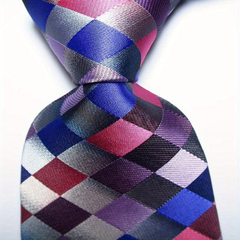 Men's Plaid Jacquard Woven Tie