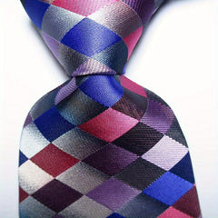 Men's Plaid Jacquard Woven Tie
