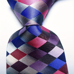 Men's Plaid Jacquard Woven Tie