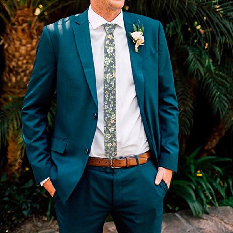 Men's Floral Necktie Business Wedding Party Great Gift