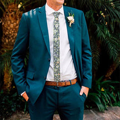 Men's Floral Necktie Business Wedding Party Great Gift