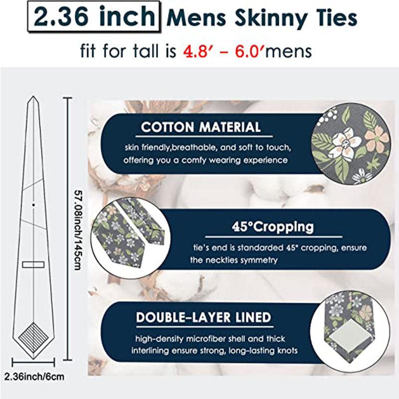 Men's Floral Necktie Business Wedding Party Great Gift