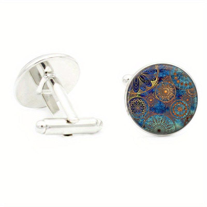 Punk Clockwork Cufflinks For Men Shirt Cufflinks