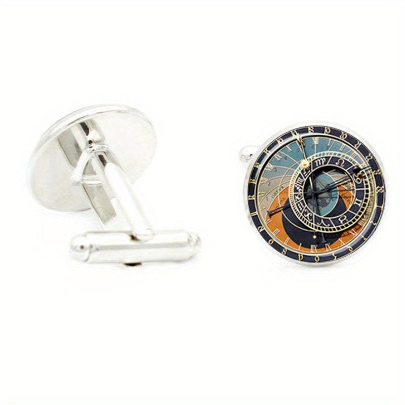 Punk Clockwork Cufflinks For Men Shirt Cufflinks