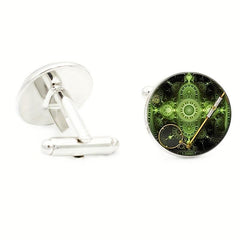 Punk Clockwork Cufflinks For Men Shirt Cufflinks