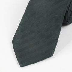 Thin Stripe Polyester Tie Business Formal Necktie Men