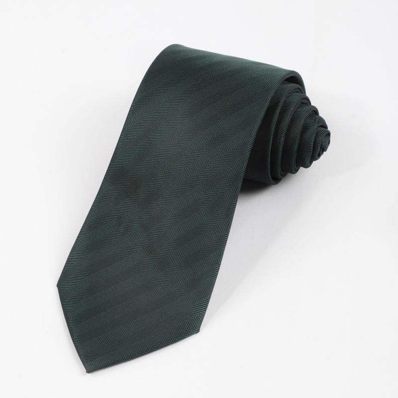 Thin Stripe Polyester Tie Business Formal Necktie Men
