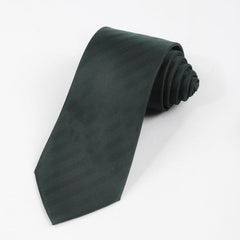 Thin Stripe Polyester Tie Business Formal Necktie Men
