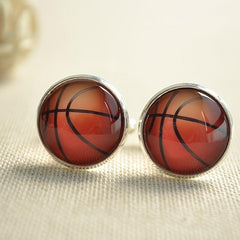 Basketball Cuff Links And Tie Clip Set Accessories