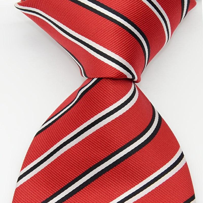 Men's Striped Necktie Small Gift for Relatives and Friends