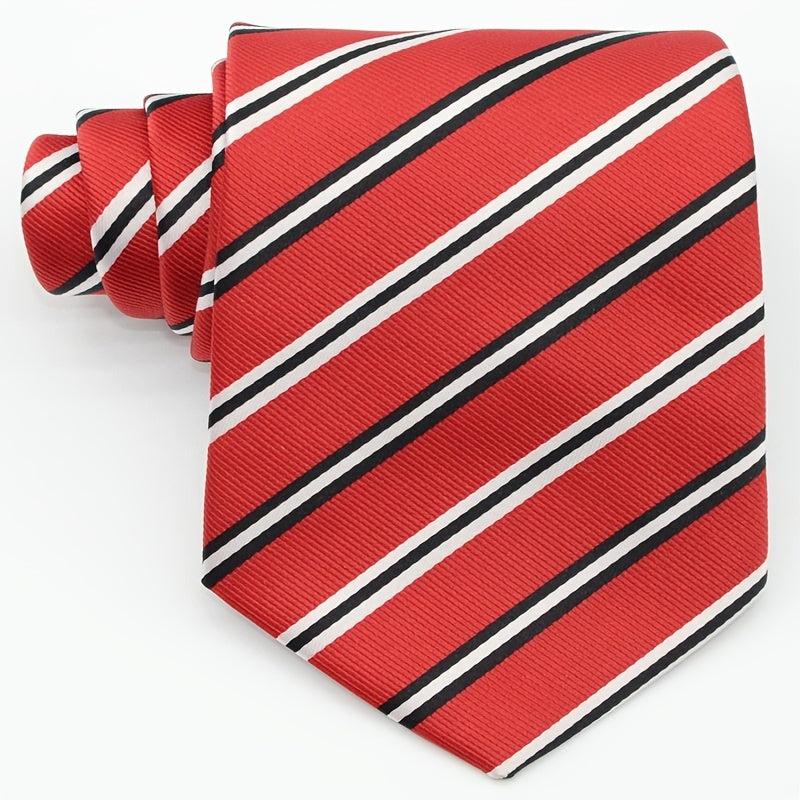 Men's Striped Necktie Small Gift for Relatives and Friends