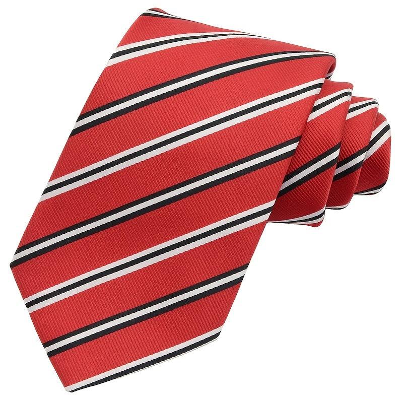 Men's Striped Necktie Small Gift for Relatives and Friends