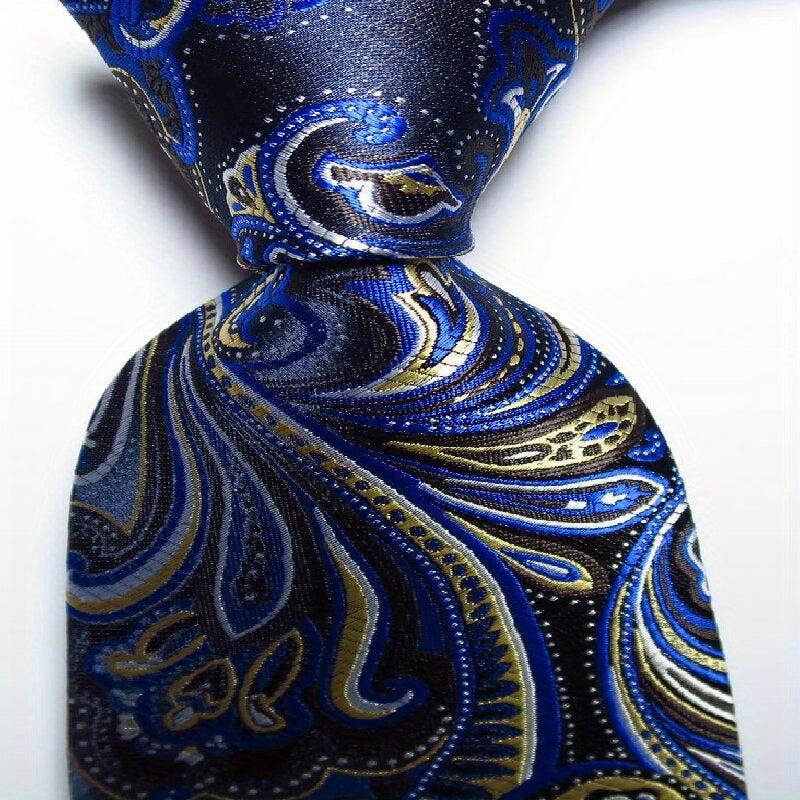 Men's Paisley Tie Floral Necktie Wedding Business Outfit