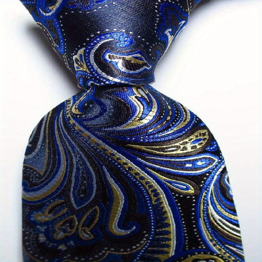 Men's Paisley Tie Floral Necktie Wedding Business Outfit
