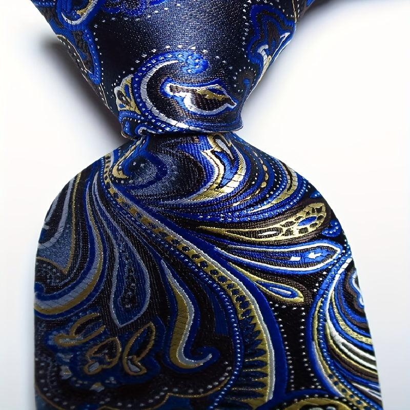 Men's Paisley Tie Floral Necktie Wedding Business Outfit