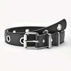 PU Leather Metal Buckle Belt Punk Hip Hop Chain Belt