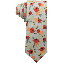 Men's Floral Neck Tie Wedding Groomsmen