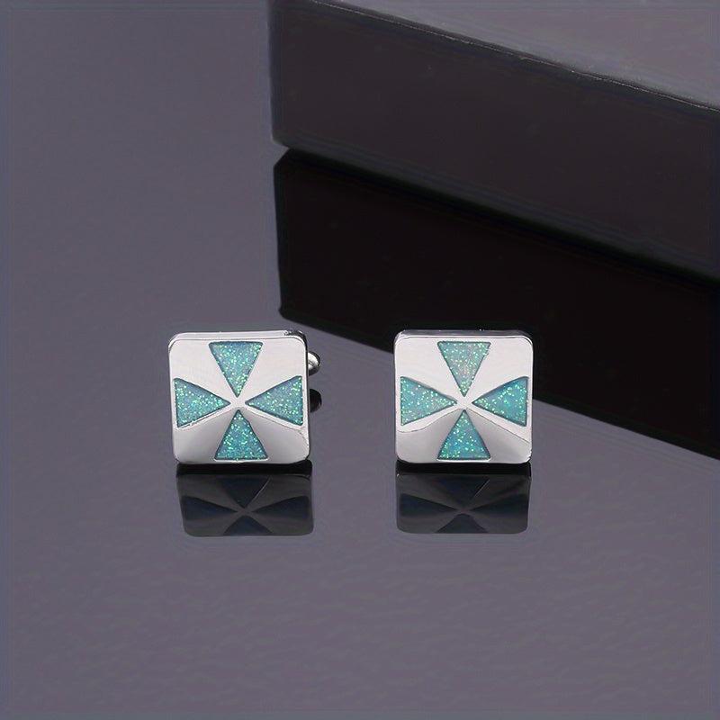 Glitter Cufflinks Dripping Oil Cufflinks Business Shirt Accessories