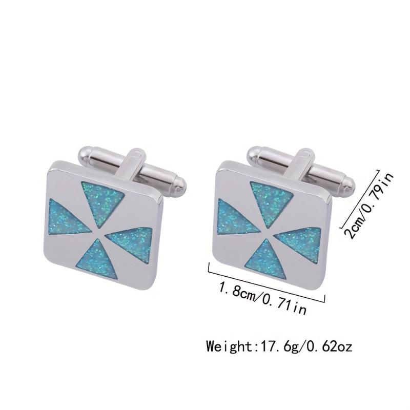 Glitter Cufflinks Dripping Oil Cufflinks Business Shirt Accessories