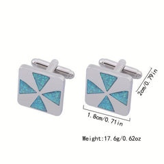 Glitter Cufflinks Dripping Oil Cufflinks Business Shirt Accessories
