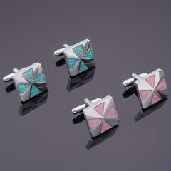 Glitter Cufflinks Dripping Oil Cufflinks Business Shirt Accessories