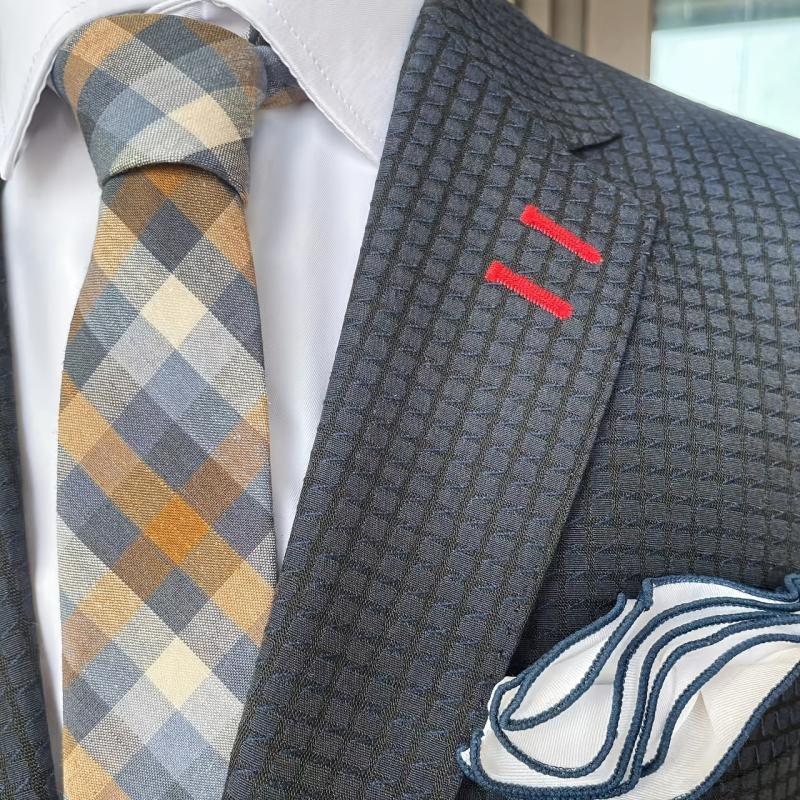 Men's Narrow 2 36in Necktie w/ Pocketsquare Box Set Business