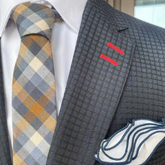 Men's Narrow 2 36in Necktie w/ Pocketsquare Box Set Business