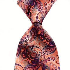 Men's Classic Plaid Floral Tie Suit Business Necktie