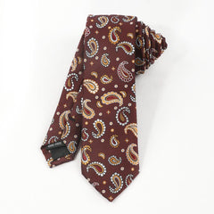 Men's Retro Flowers Pattern Necktie
