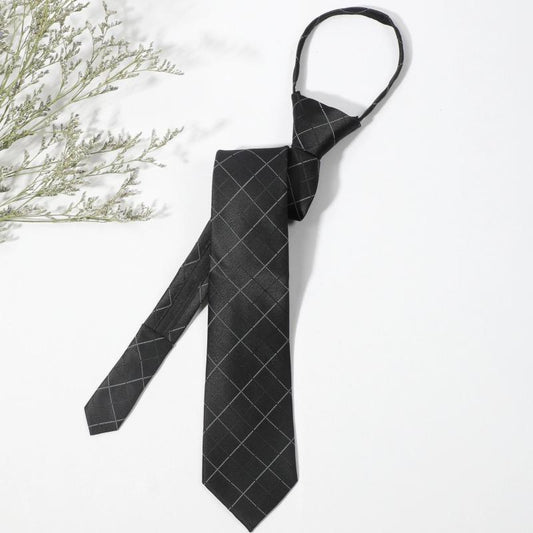 Men's Lazy Zipper Easy Pull Business Tie