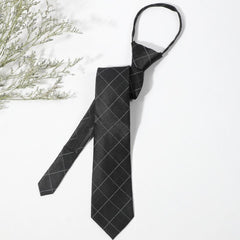 Men's Lazy Zipper Easy Pull Business Tie