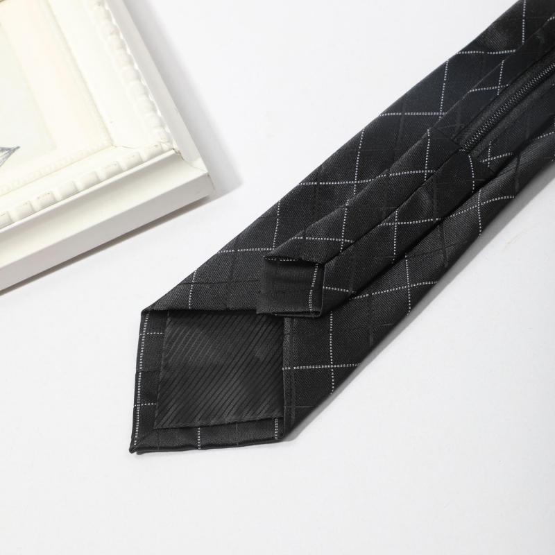 Men's Lazy Zipper Easy Pull Business Tie
