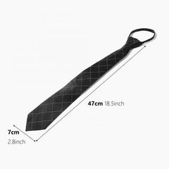 Men's Lazy Zipper Easy Pull Business Tie