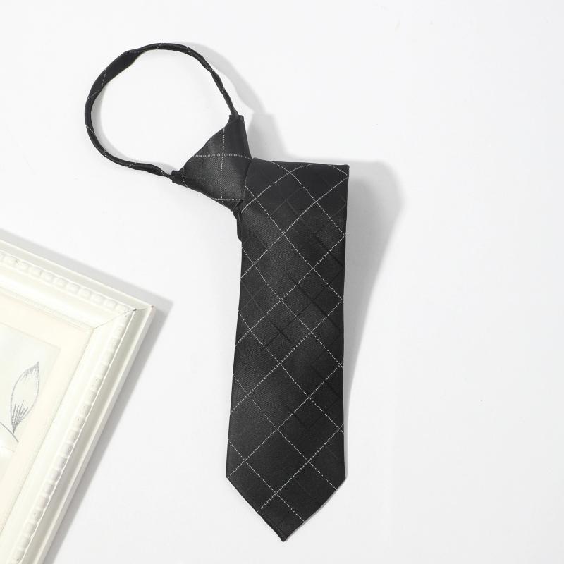 Men's Lazy Zipper Easy Pull Business Tie