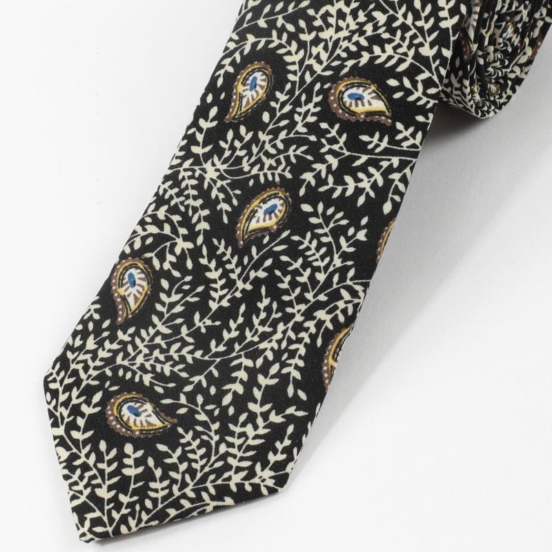 Business Style Feather Cashew Pattern Tie For Men