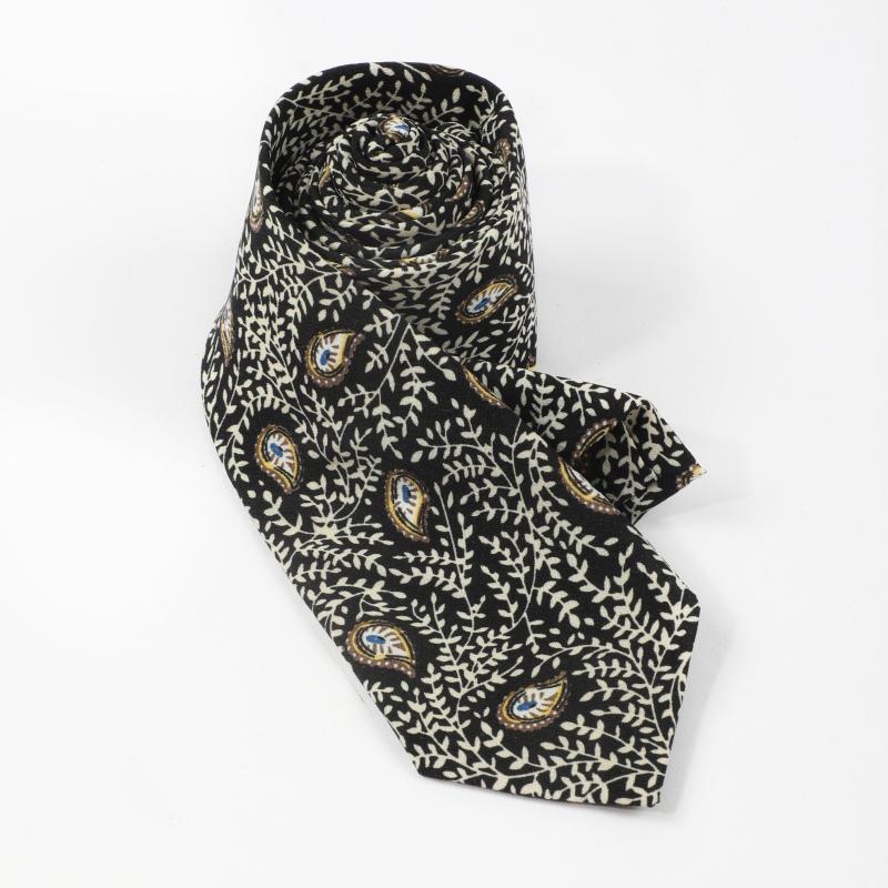 Business Style Feather Cashew Pattern Tie For Men