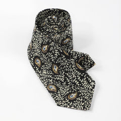 Business Style Feather Cashew Pattern Tie For Men