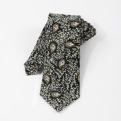 Business Style Feather Cashew Pattern Tie For Men