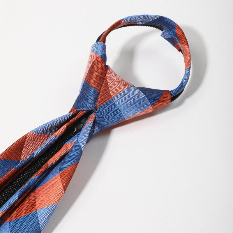 Men's Plaid College Style Drawstring Tie