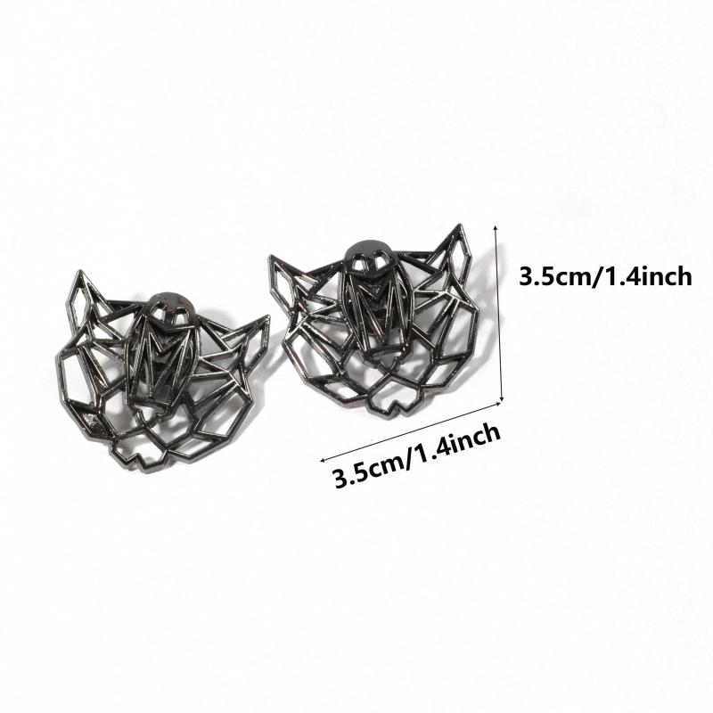 Men's Hollow Bat Bow Tie Collar Accessory Hip Hop Punk Bow Tie Charm